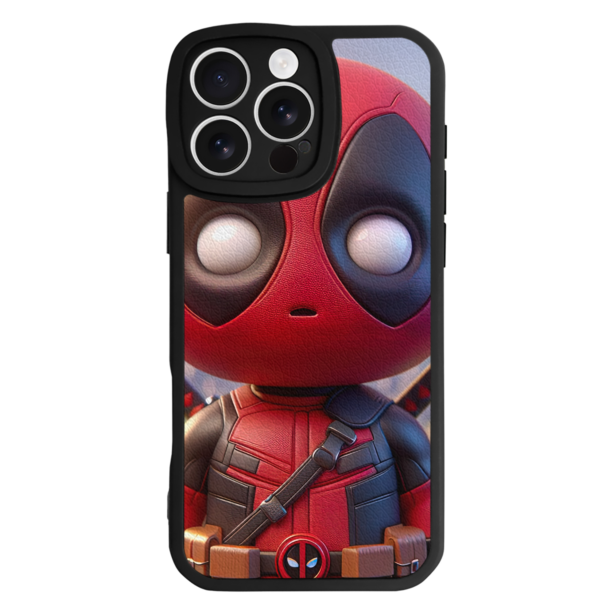 （画像用） Deadpool デッドプール 【iPhone 16シリーズ対応】シリコンスマホケース（レザー調） 材質：シリコン